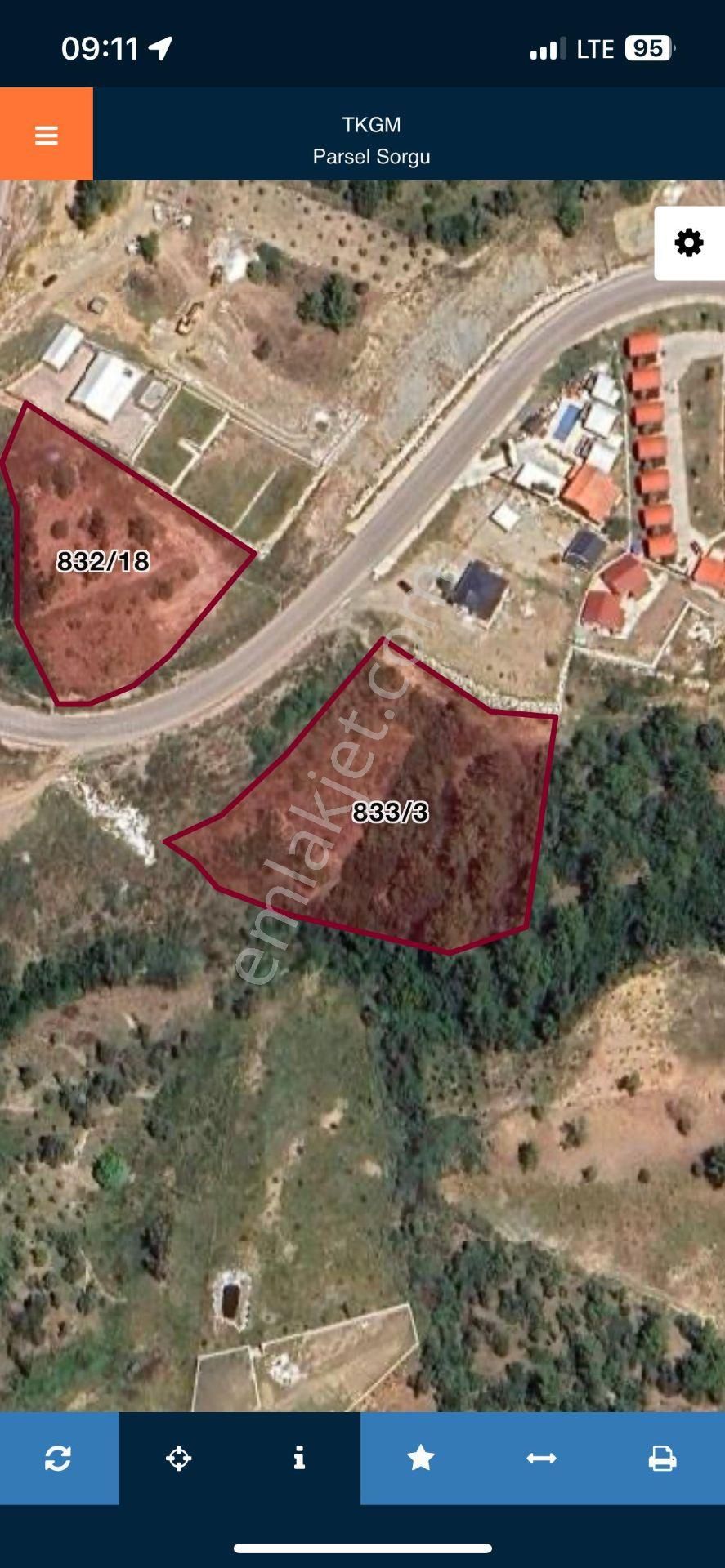 Adrasanda Sahibinden Satılık Rızai Taksimi Yapılmış Tarla