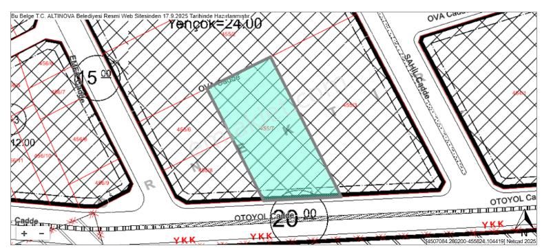 Altınova Çavuşçifliğinde Sanayi İmarlı 2375m² Mustakil Parsel Satılık Arsa Osmanlı Emlak - Görsel 8