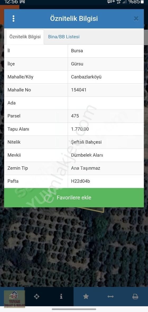 Gürsu Canbazlar'da Satılık 1.770m2 Deveci Armut Bahçesi... - Görsel 4