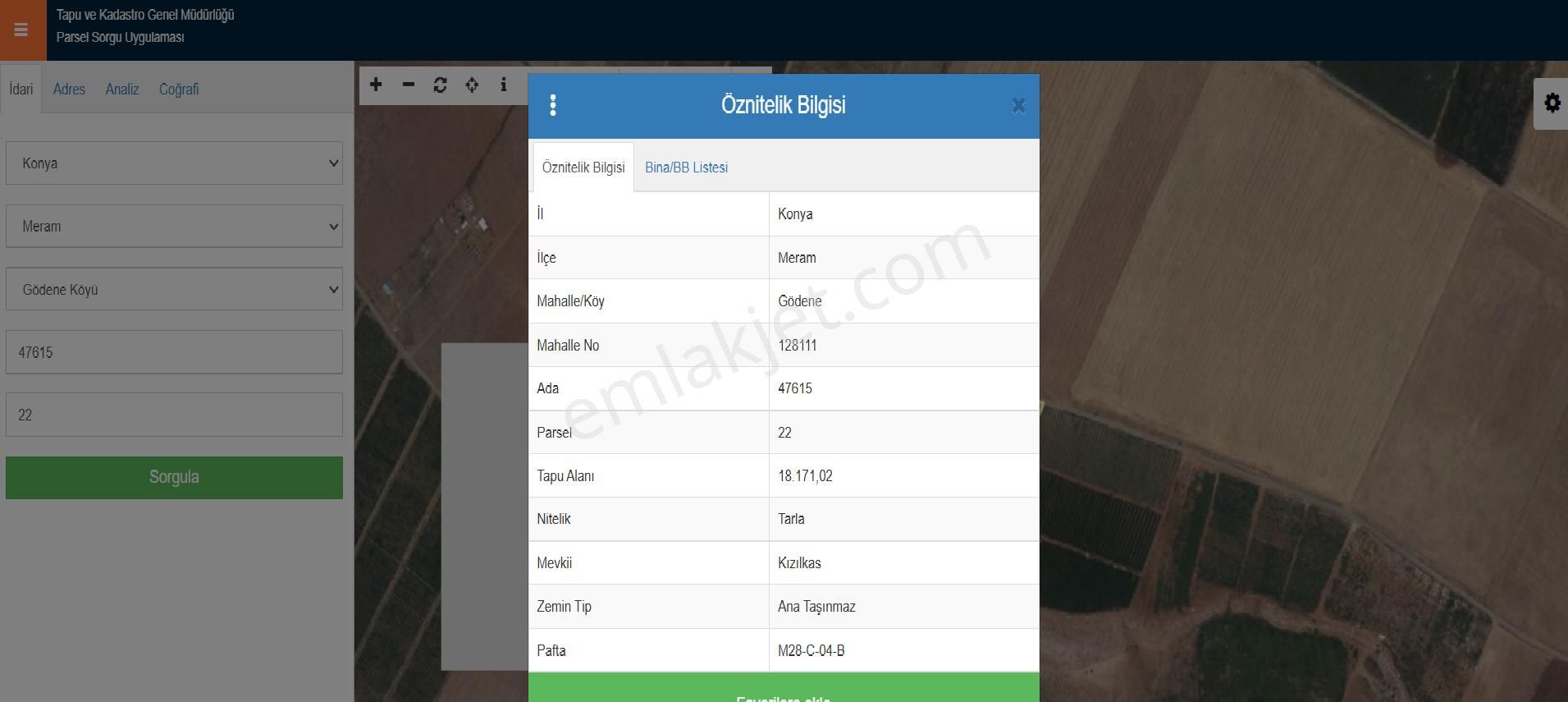 Asya Emlak' Tan Satılık Gödene Mh. 479 M2 Tarla