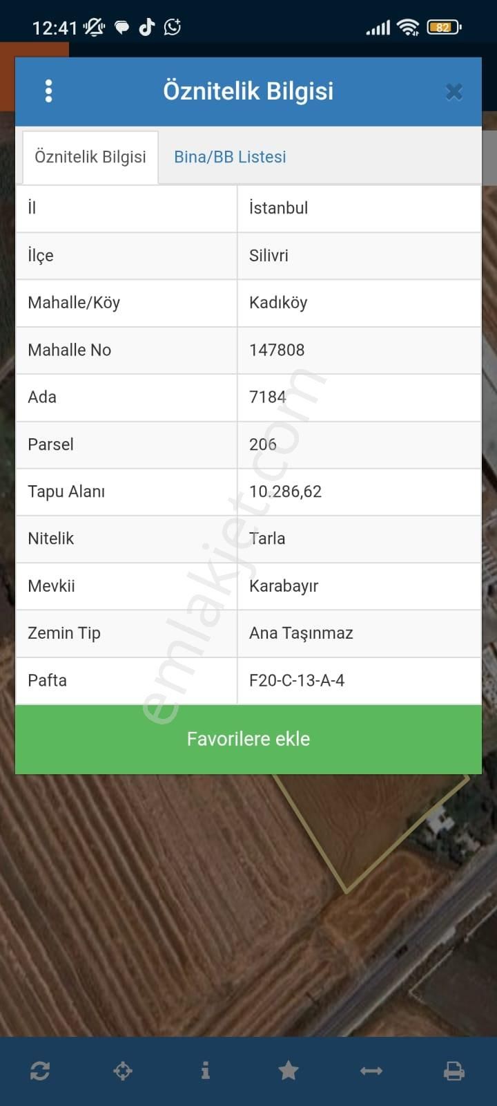 Silivri Kadıköy Mahallesinde 750 M² Satılık Tarla - Görsel 2