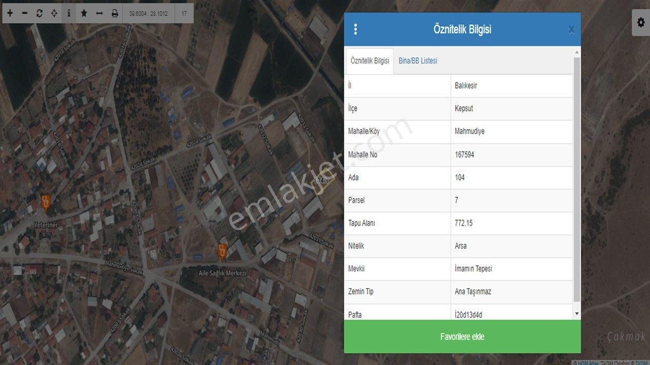Balıkesir Kepsut Mahmudiye De Satılık İki Kat İmarlı Arsa - Görsel 12