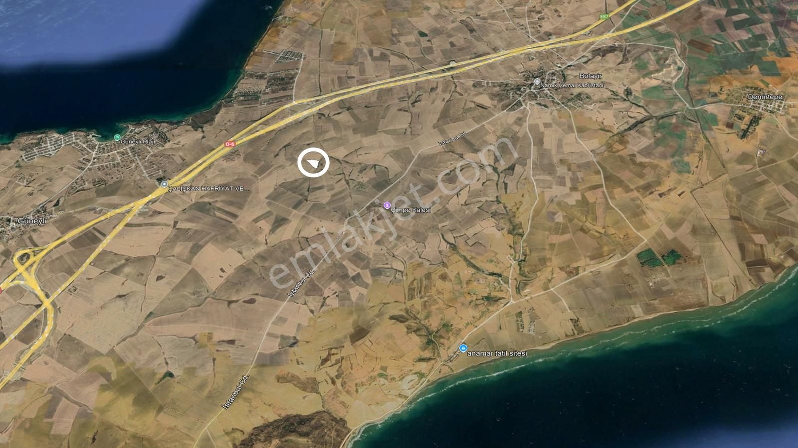 Çanakkale, Gelibolu, Güneyli Satılık Tarla - Görsel 5