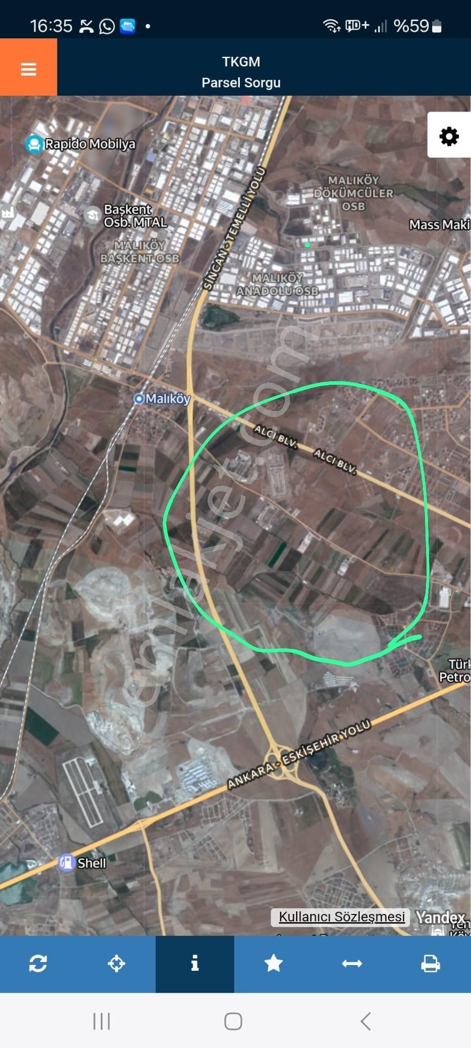 Satılık İmarlı Arsa Eskişehir Yolu/ıhlamurkent Yanı Sincan Temelli Malıköy - Görsel 3