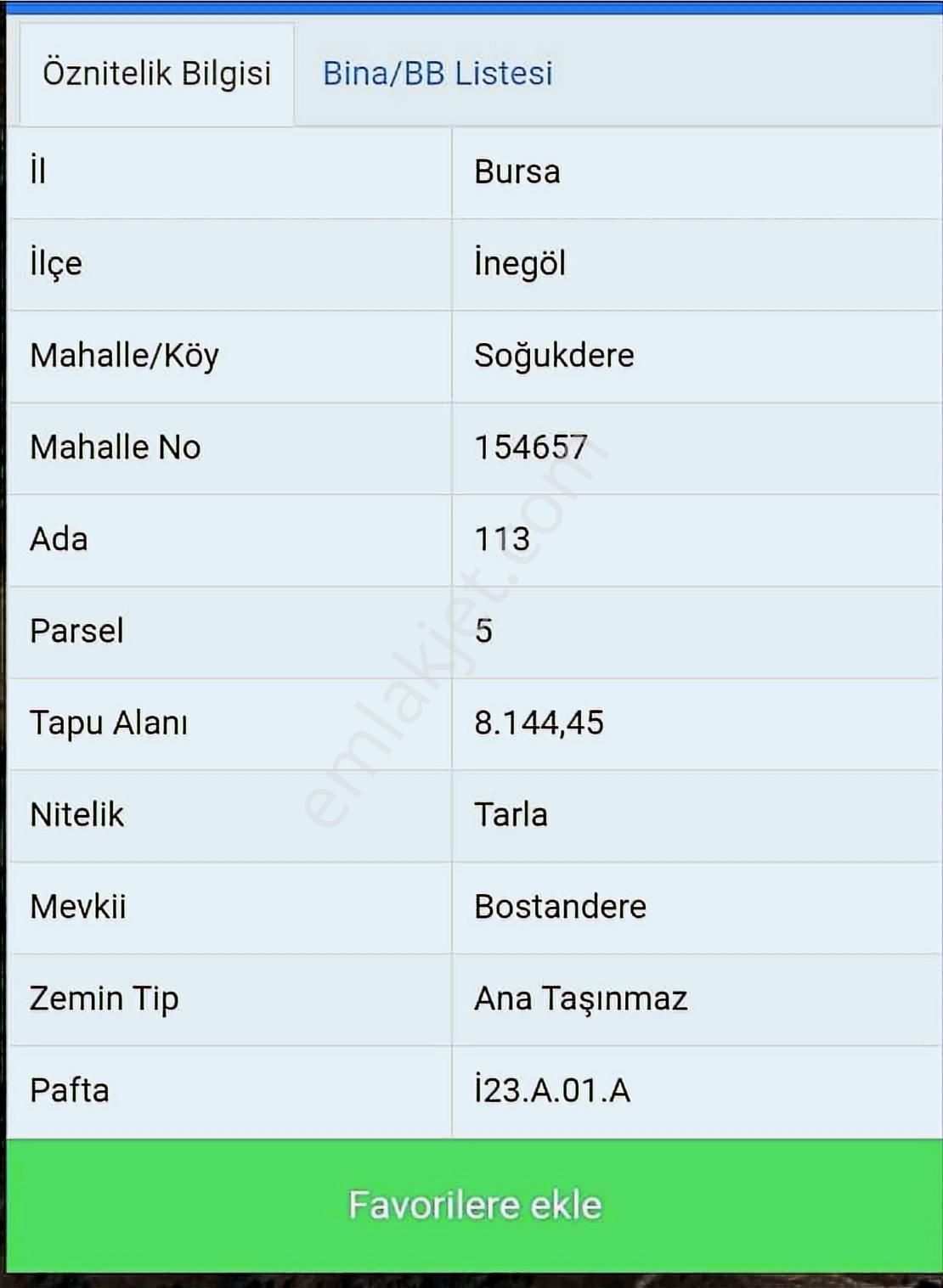 İnegöl Soğukdere 'de Satılık Yatırımlık Tarla - Görsel 2