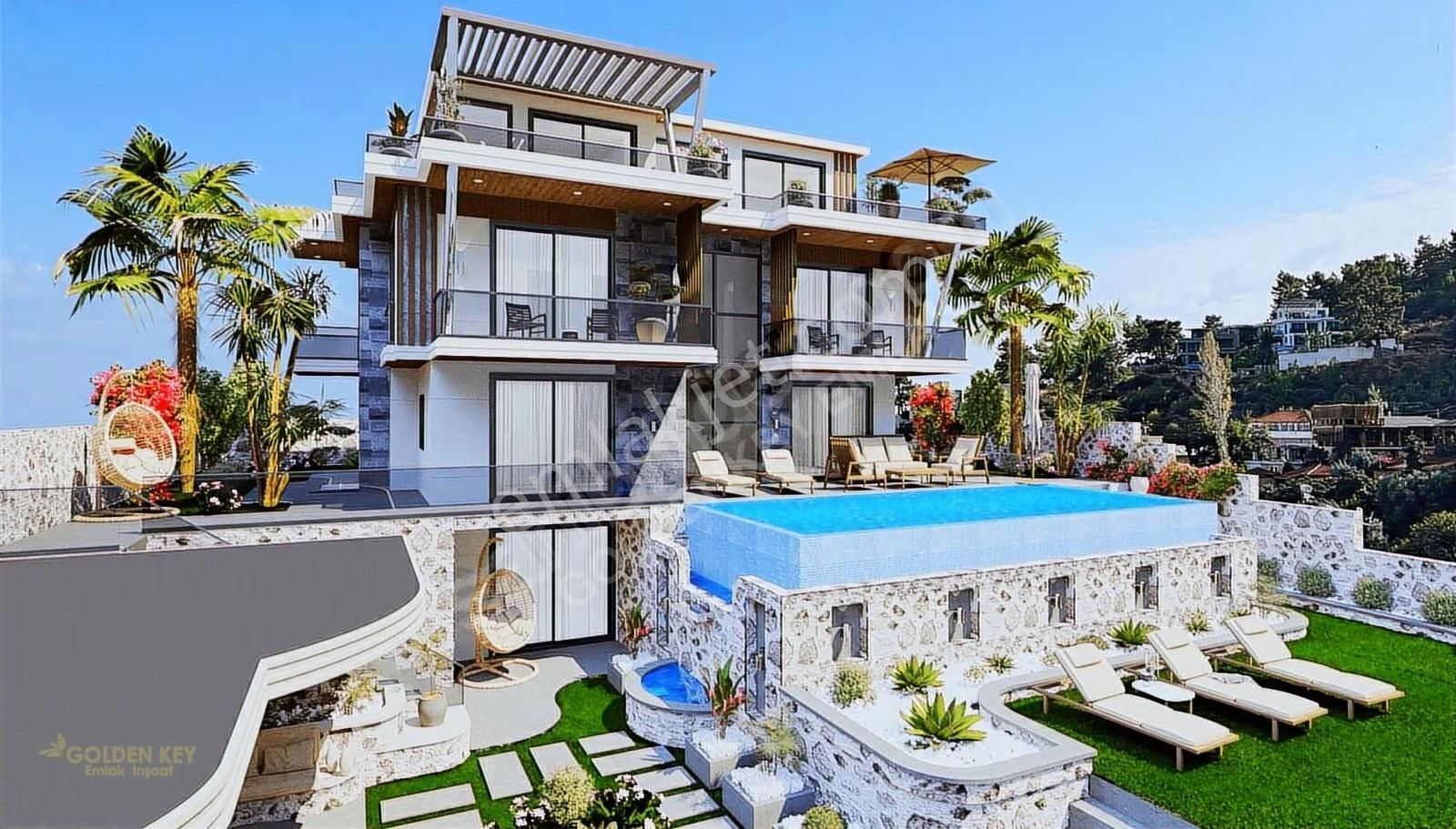 Deniz Manzarali 6+1 Villa Faralya Bölgesinde - Görsel 10