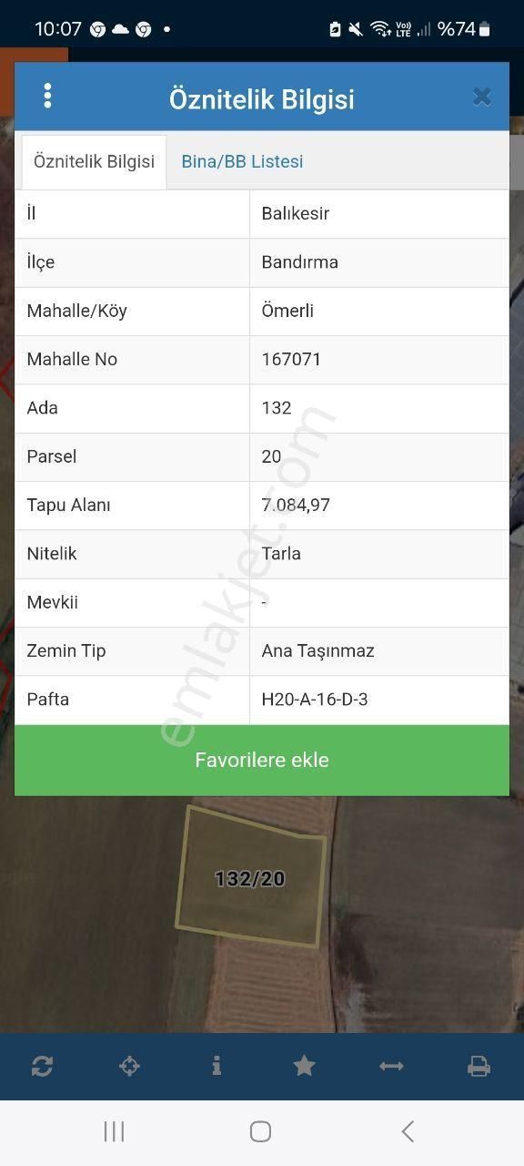 Bandırma Ömerli,de Satılık Sanayi İmarlı 13150m2+7085m2 Arsavetarla - Görsel 26