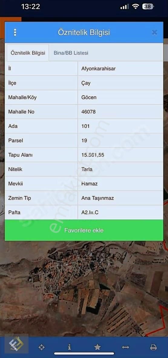 Furkan Emlaktan Göcen Kasabasında 15.561 M2 Satılık Tarla