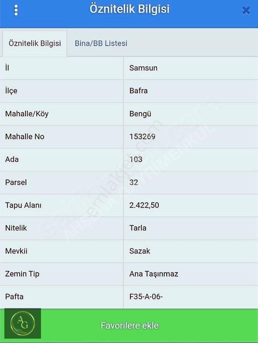 Ahşena Gayrimenkul'den Samsun Bafra'da Yola Cephe Satılık Arazi - Görsel 7