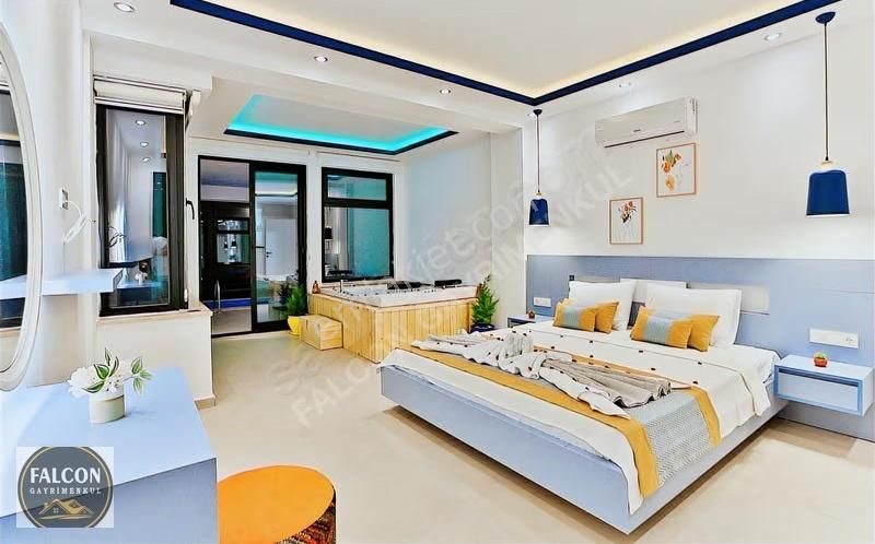Falcon'dan Kalkan'da Satılık Deniz Manzaralı Villa - Görsel 19