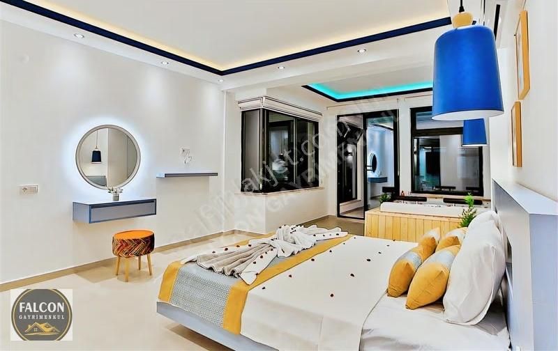 Falcon'dan Kalkan'da Satılık Deniz Manzaralı Villa - Görsel 10
