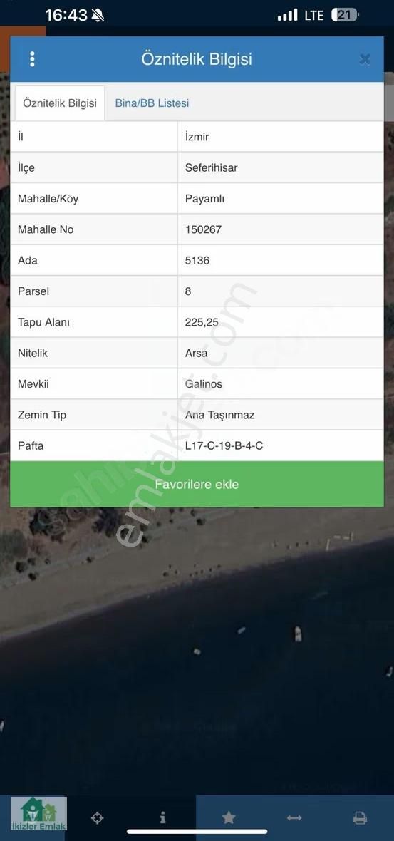 Seferihisar Doğanbey'de Denize 200m Satılık İmarlı Arsa - Görsel 13