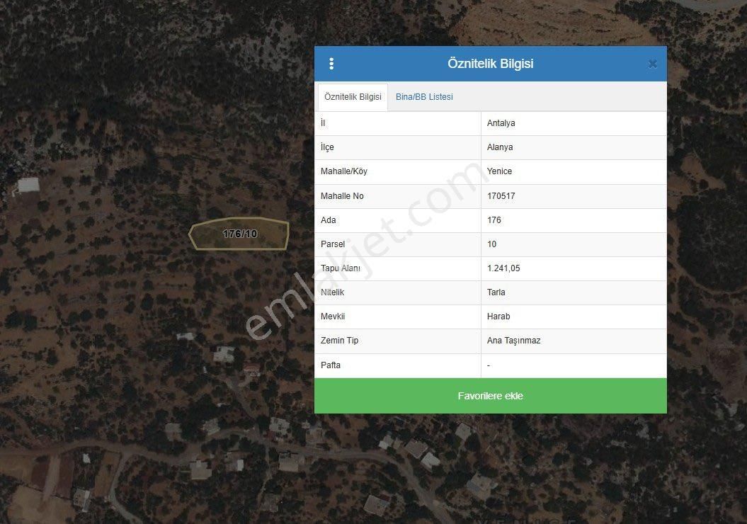 Alanyanın Yenice Mahallesinde 1240 M2 Satılık Arazi - Görsel 7