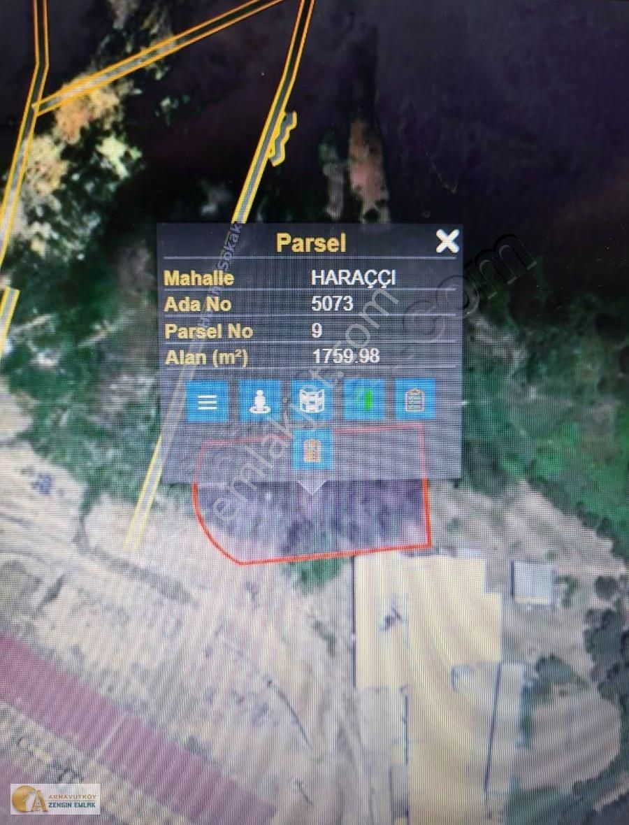 Arnavutköy Haraççı Sanayi Bölgesinde 1759 M² Fabrikalık Arsası