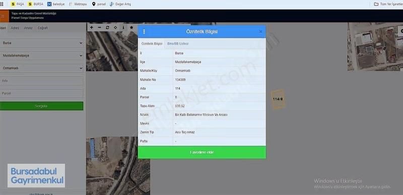 Bursadabul'dan Ormankadı Mah. Müstakil Ev 600m2 Arsa İçerisinde