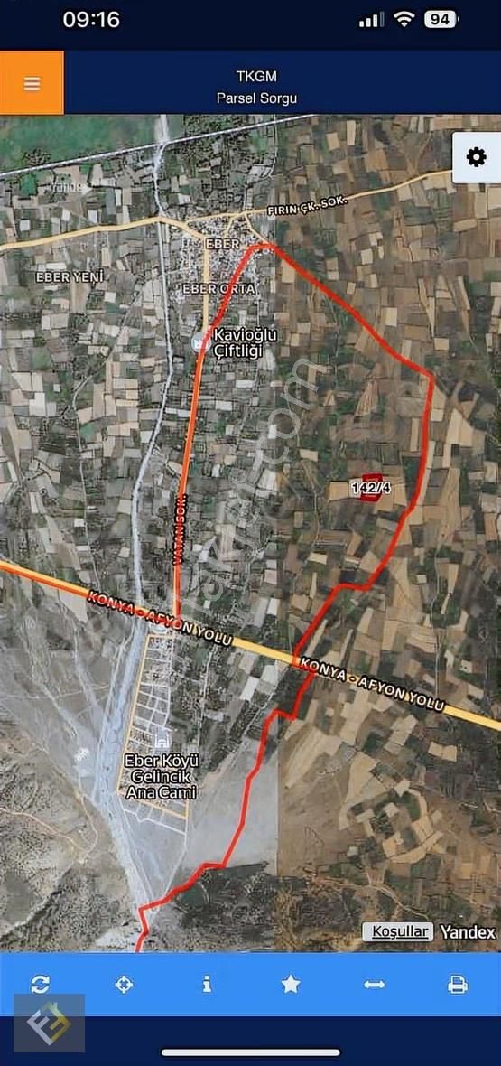 Furkan Emlaktan Eber/yukarı Kırkdönüm Mevki 12.422 M² Tarla - Görsel 2