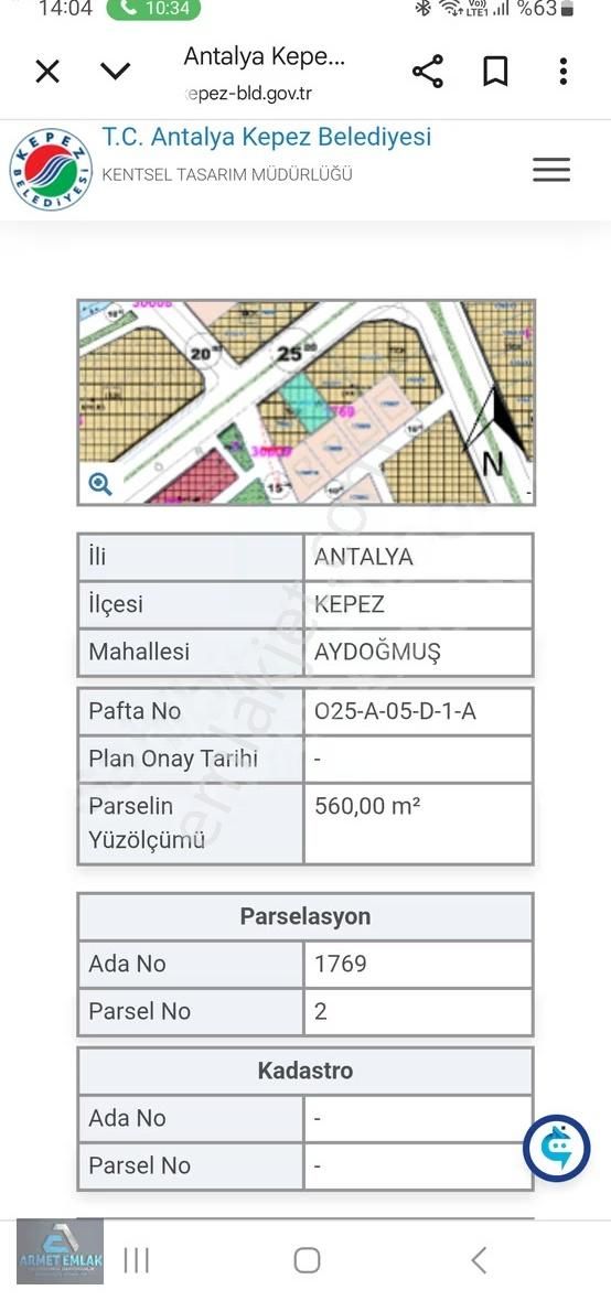 Satılık Antalya Varsak'ta 1138 Ticari M2 Konut Arsalar - Görsel 2