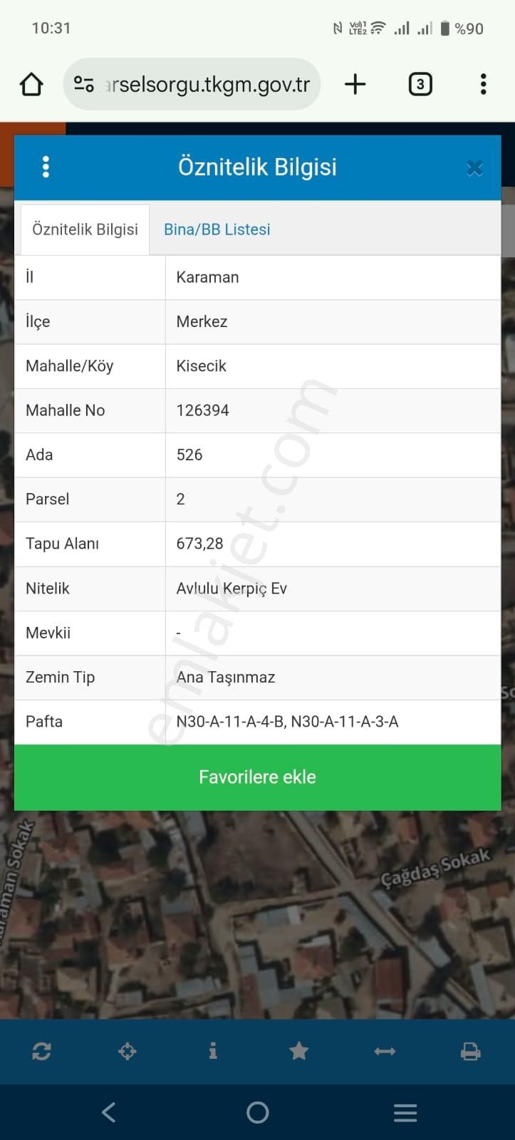 Yücel Emlaktan Karaman Kisecik Köyünde Satılık Ev Ambar Ve Arsası - Görsel 4