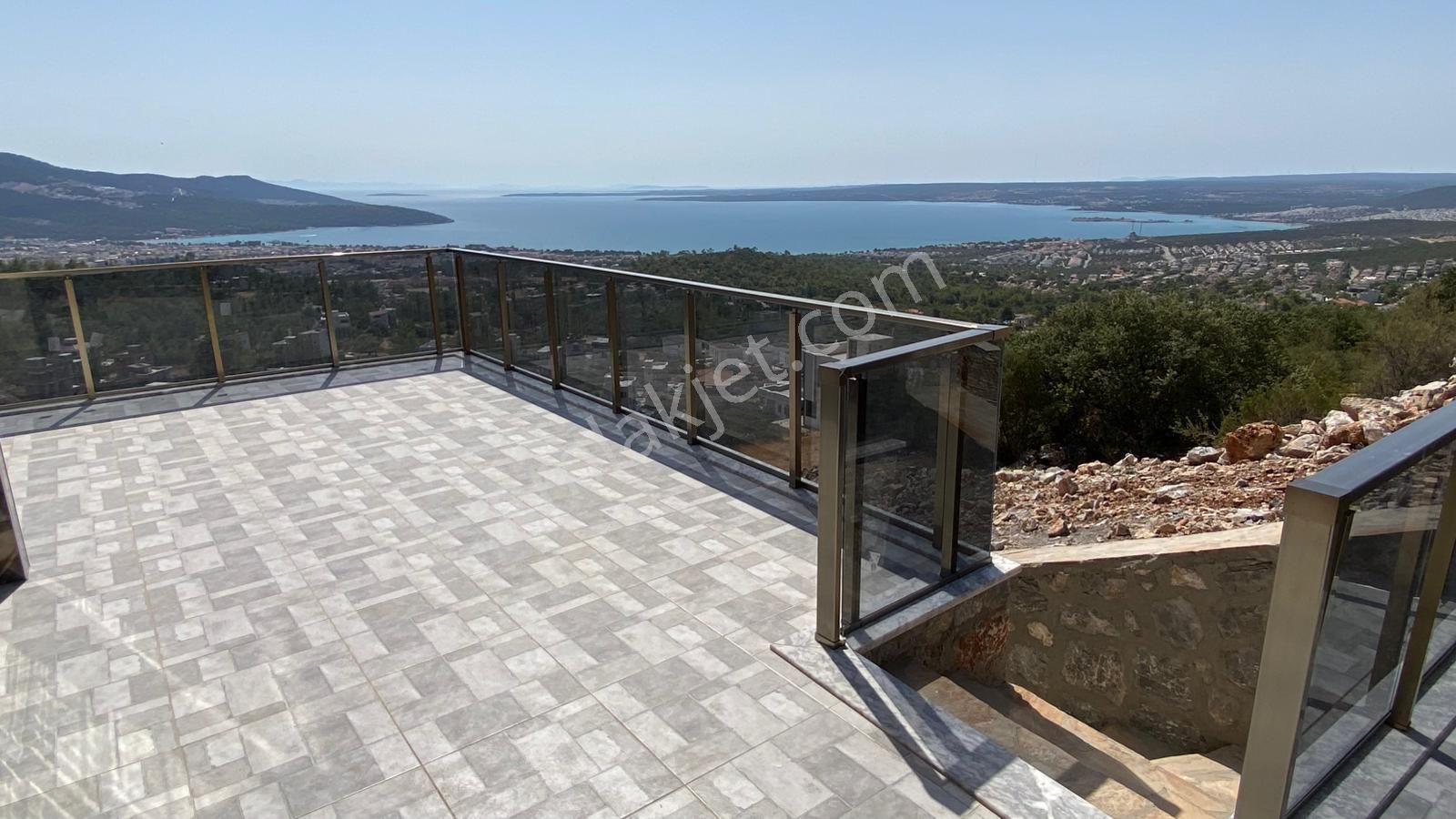 Didim Akbükte Hakim Tepede Full Manzaralı Lüks Villa - Görsel 27