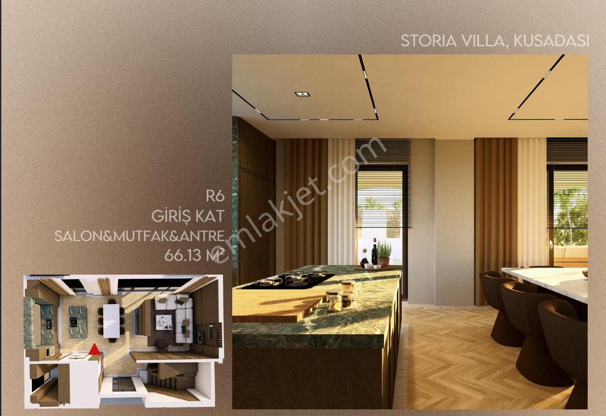 Kuşadası Storia Da Bağımsız Natamam Müstakil Villa 5+2 - Görsel 4