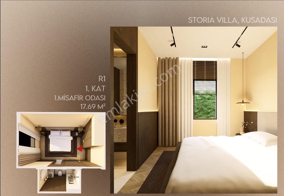 Kuşadası Storia Da Bağımsız Natamam Müstakil Villa 5+2 - Görsel 12