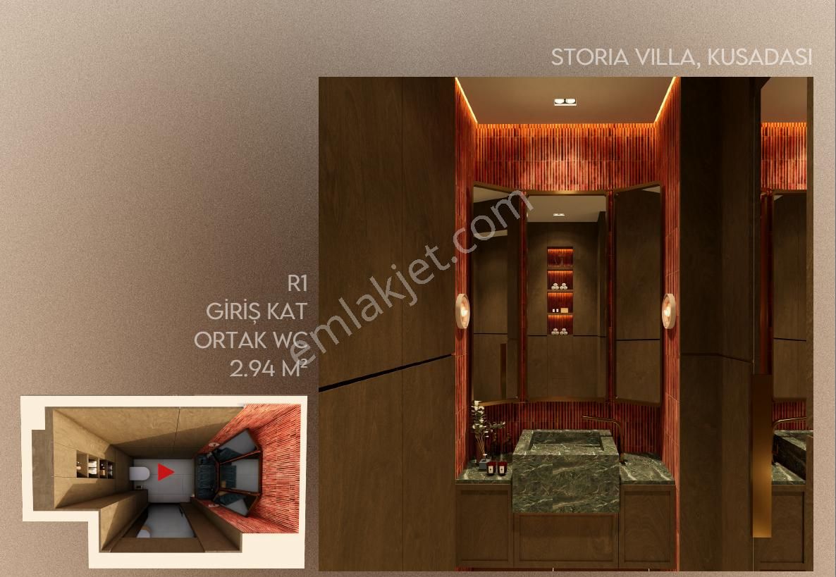 Kuşadası Storia Da Bağımsız Natamam Müstakil Villa 5+2 - Görsel 5