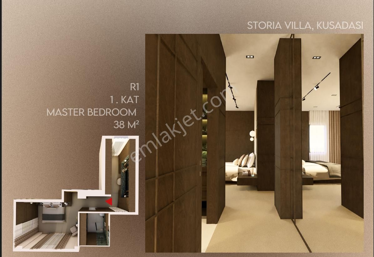 Kuşadası Storia Da Bağımsız Natamam Müstakil Villa 5+2 - Görsel 16