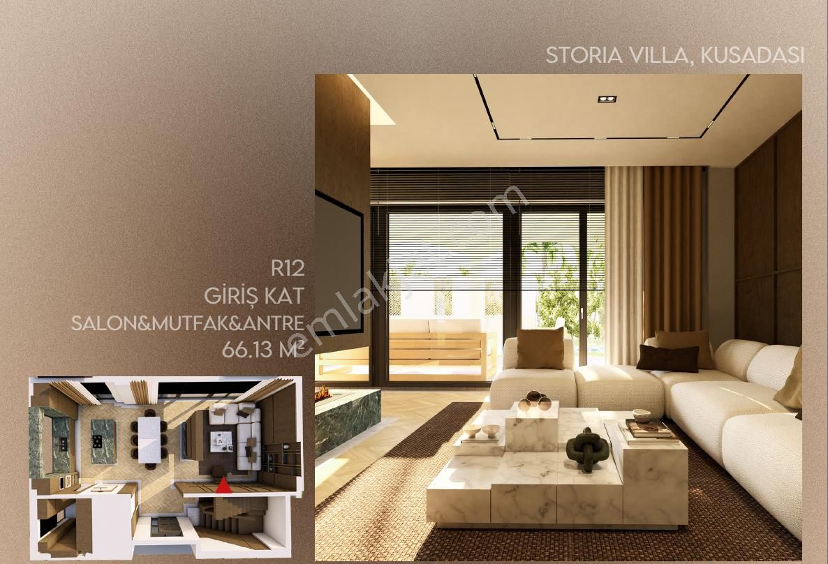 Kuşadası Storia Da Bağımsız Natamam Müstakil Villa 5+2 - Görsel 9