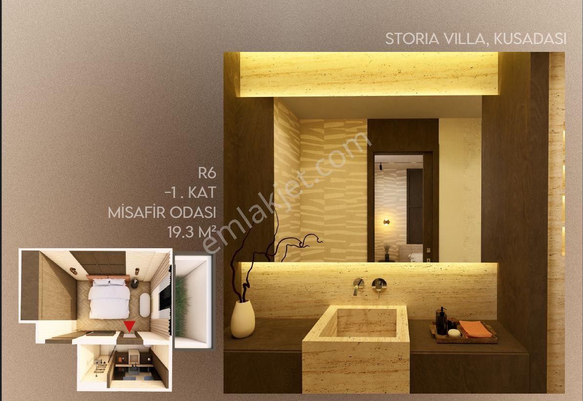 Kuşadası Storia Da Bağımsız Natamam Müstakil Villa 5+2 - Görsel 20