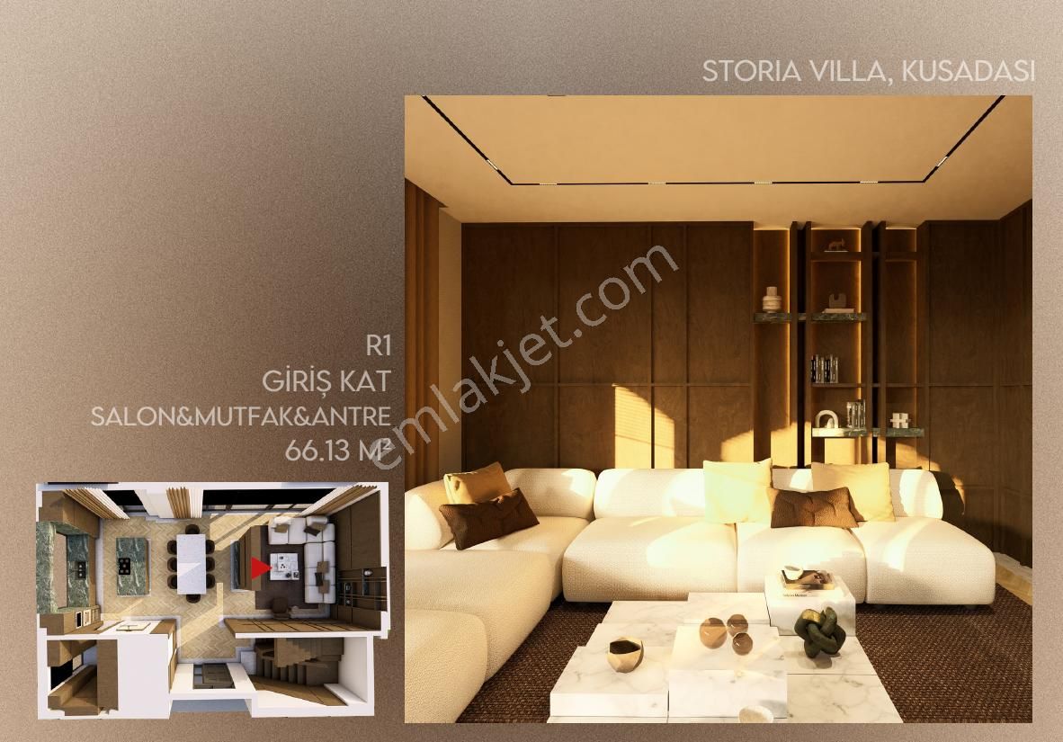 Kuşadası Storia Da Bağımsız Natamam Müstakil Villa 5+2 - Görsel 6