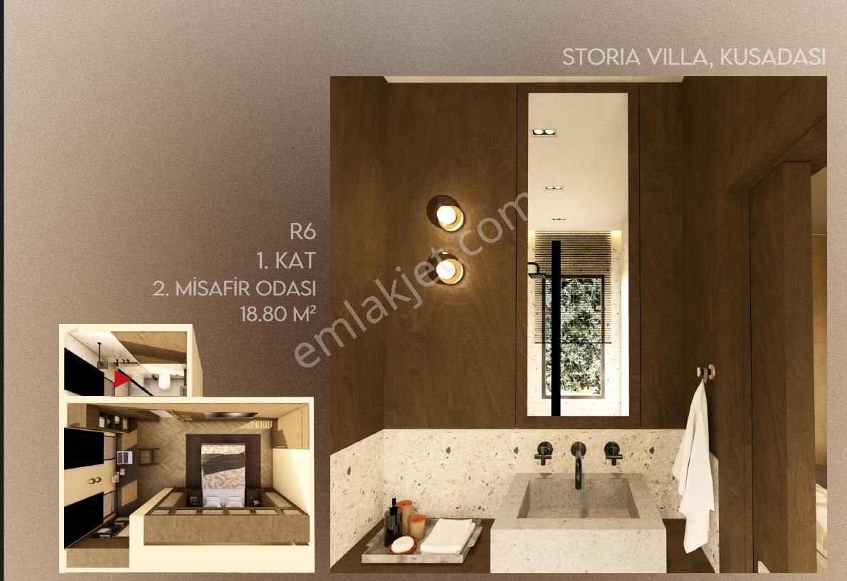 Kuşadası Storia Da Bağımsız Natamam Müstakil Villa 5+2 - Görsel 14