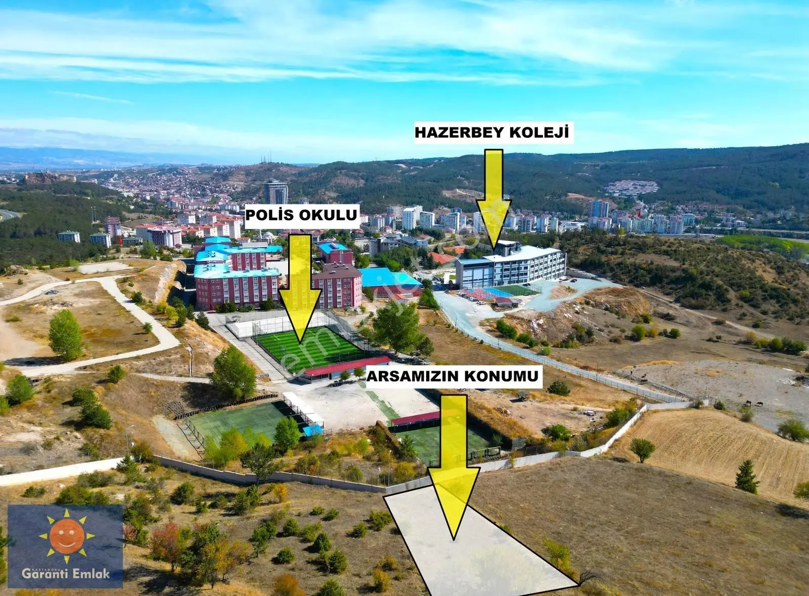 █ Garanti Emlak'tan » Polis Okulunun Yanında » 453 M² Arsa █