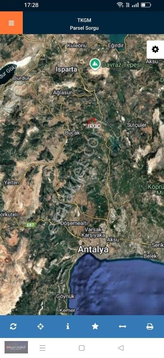 Burdur Bucak Çamlıkavakta Satılık Yol Cepheli Tarla - Görsel 6