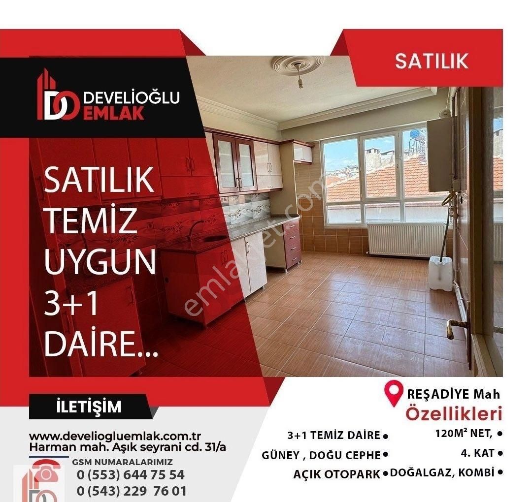 Develioğlu Emlaktan 3+1 Temiz Geniş Daire