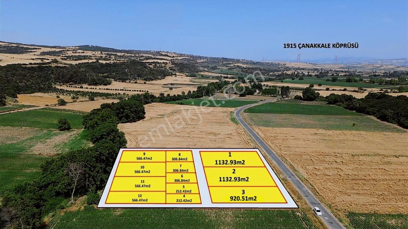 Çanakkale Bayırköyde 212 M² Köprü Manzaralı Parsel - Görsel 20