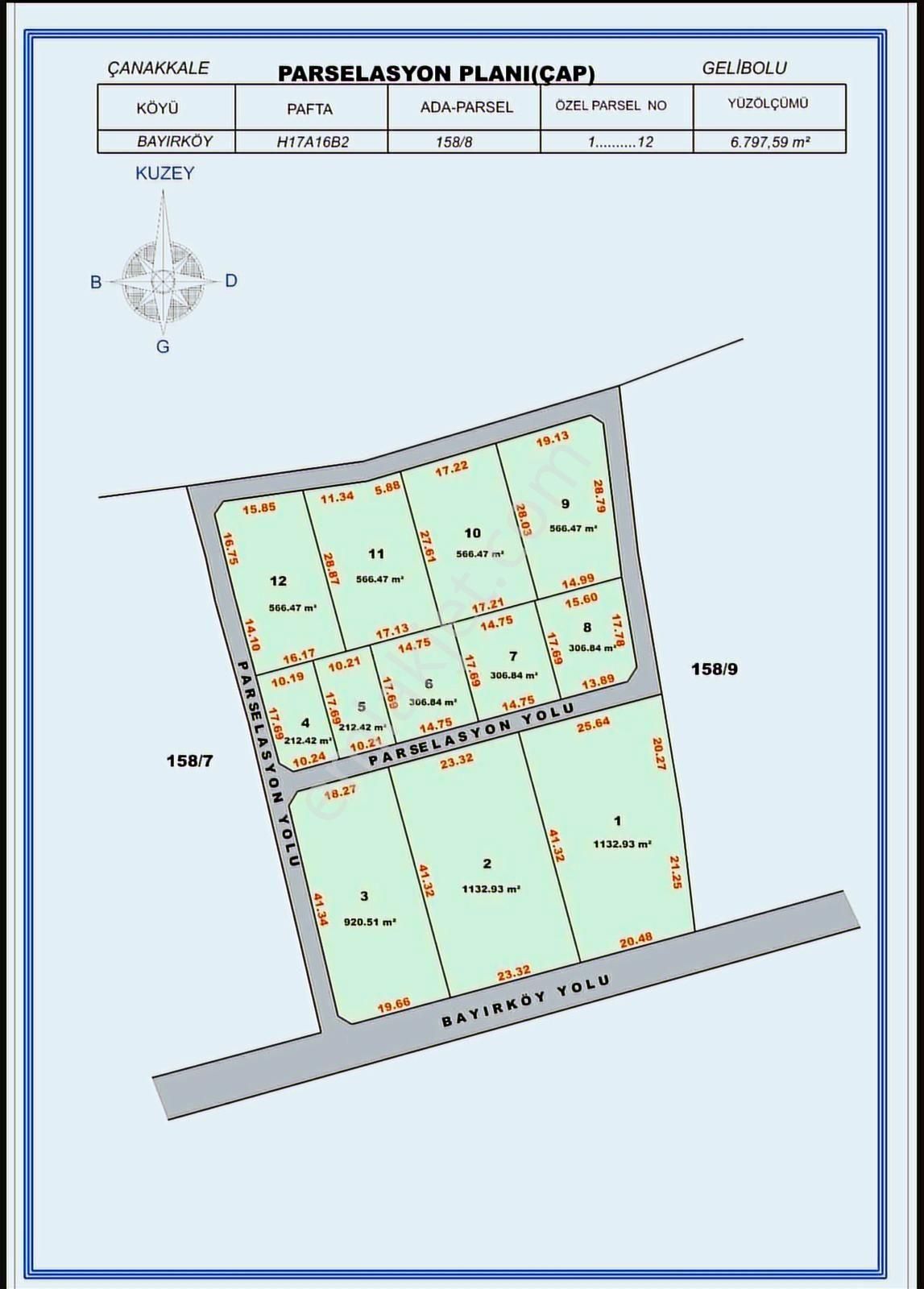 Çanakkale Bayırköyde 212 M² Köprü Manzaralı Parsel - Görsel 19
