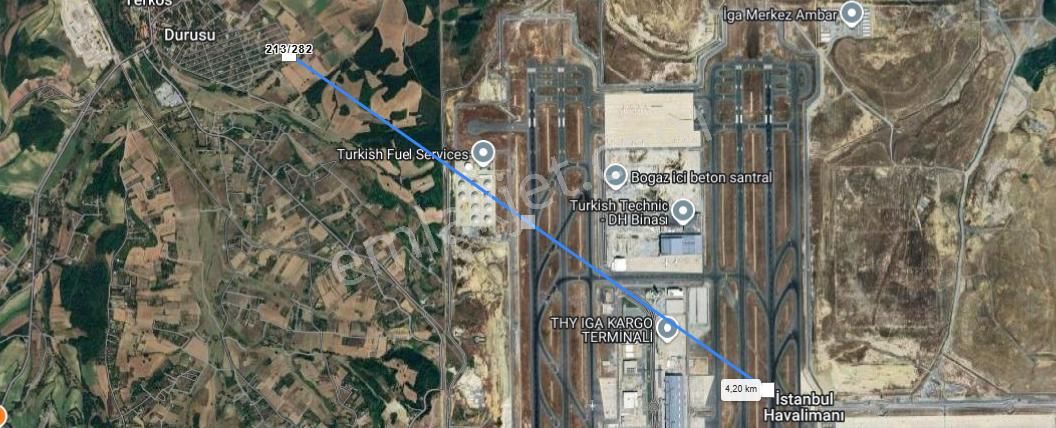 Arnavutköy Yeniköyde Satılık Tarla , 266 M2 Müstakil Yolu Var Merkezde - Görsel 5