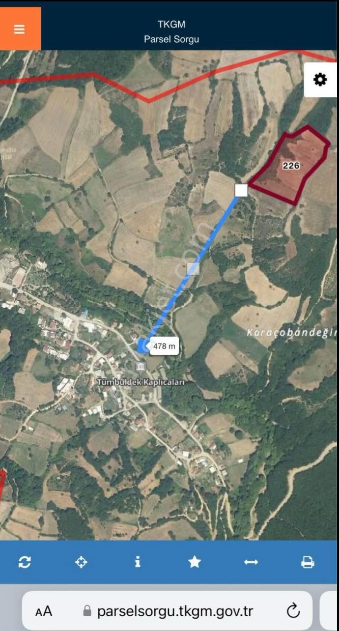 Bursa Mustafakemalpaşa Satılık Tarla 20,500m2 - Görsel 2