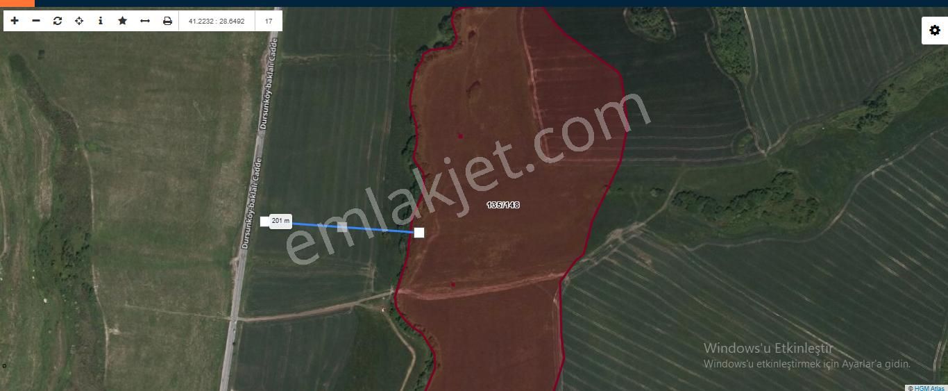 Arnavutköy Dursunköyde Satılık Arsa , 301 M2 Yolu Var Hisseli - Görsel 3