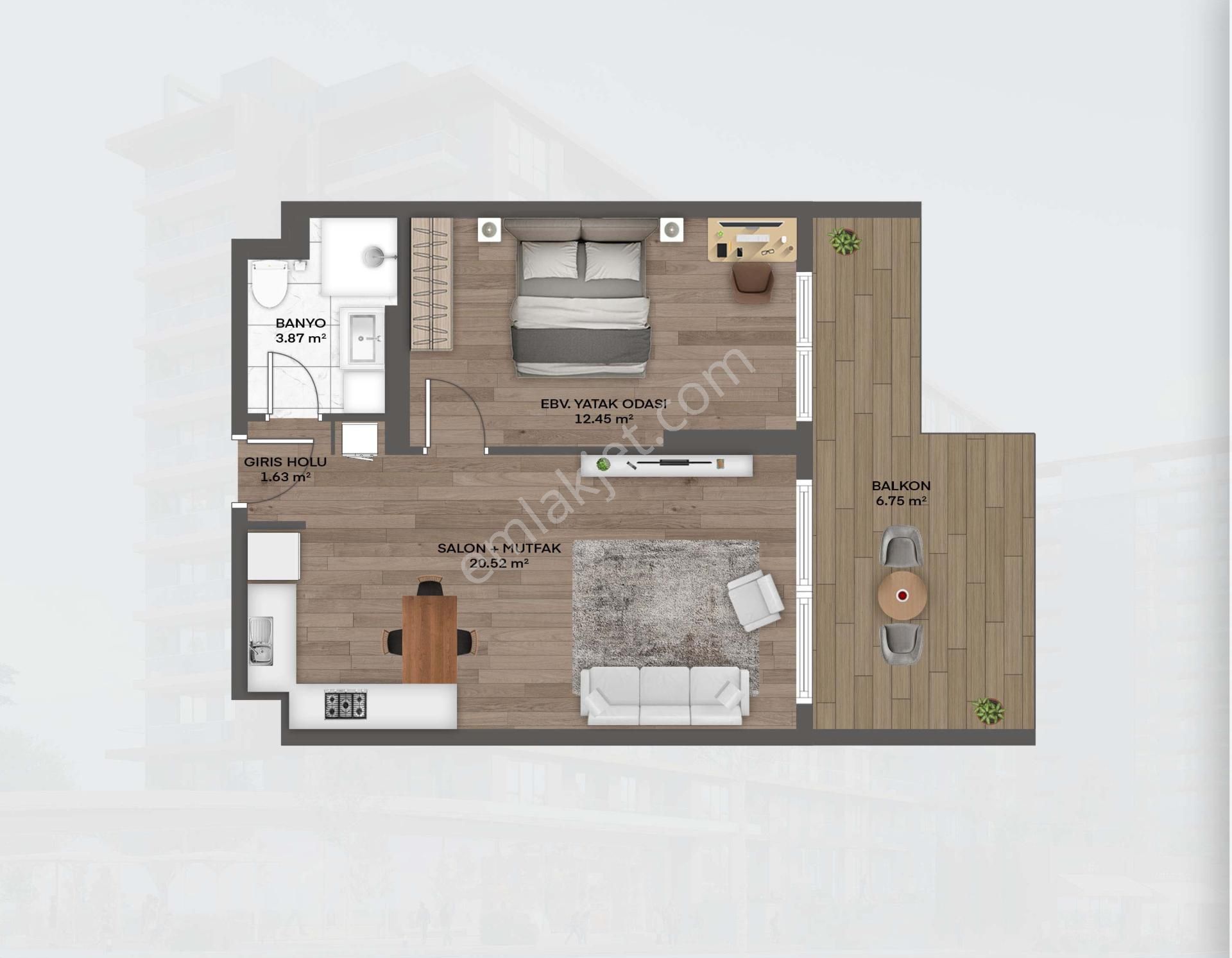 Valory Güneşli’de 1+1 Daire – Yatırım Ve Konfor İçin İdeal