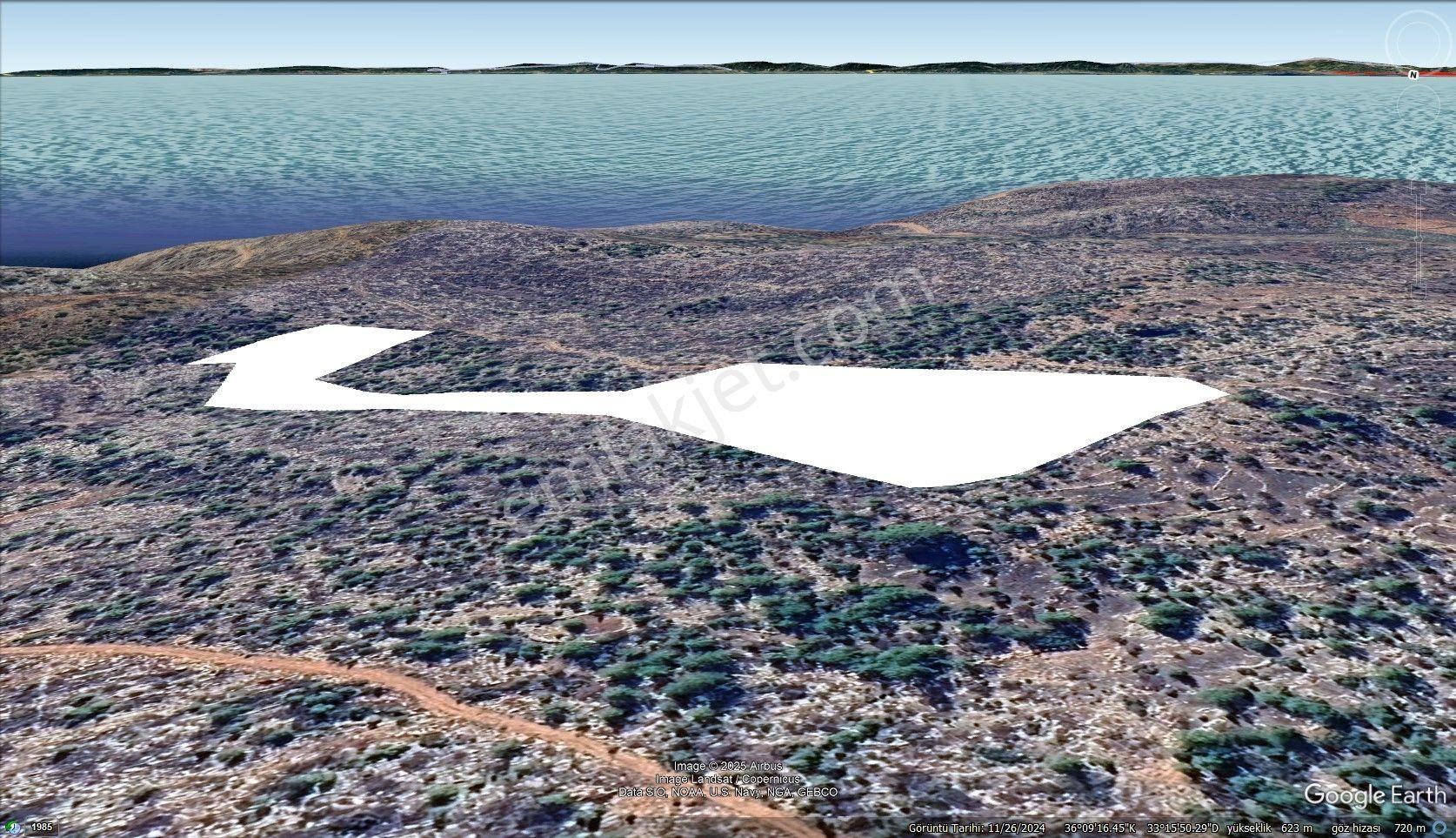 Örendüzünde Satılık 28 Dönüm Müstakil Tapu Arazi