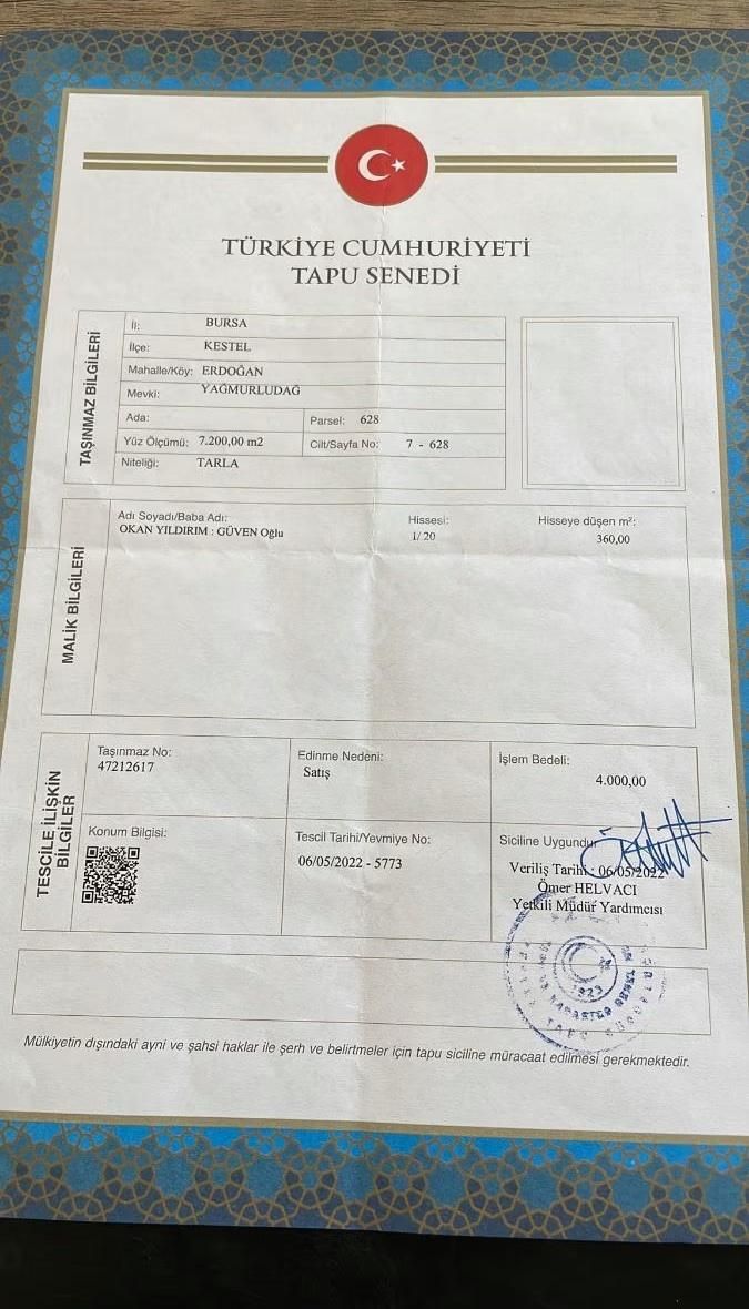 Erdoğan Köyde Doğa Manzaralı Bahçe - Görsel 3