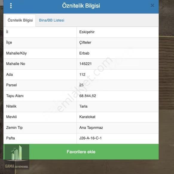 Gama Gayrimenkul'den Çiftler'!de Yatım Fırsatı Kaçmaz Tarla - Görsel 4
