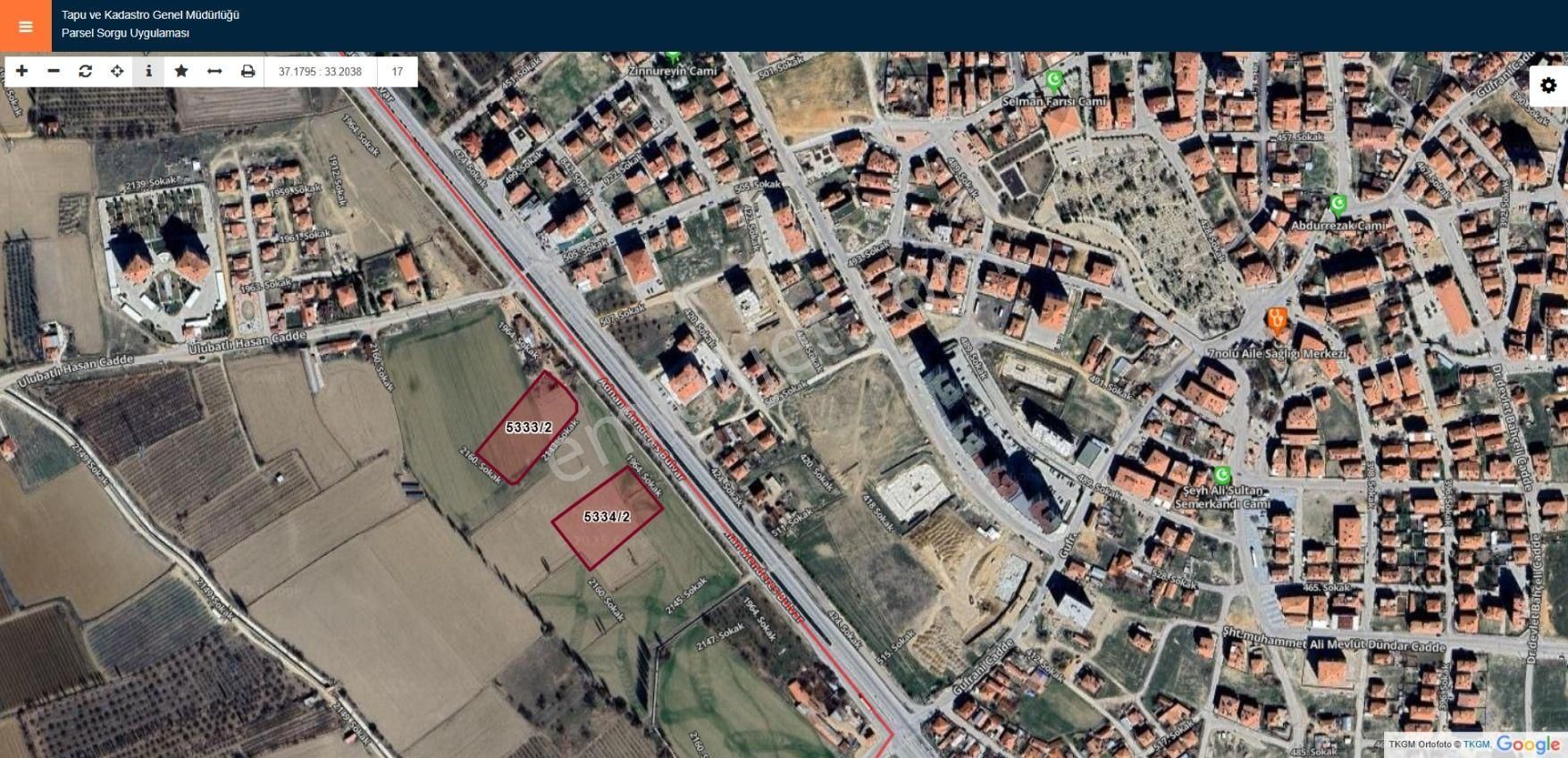 Mersin Yoluna Cephe Ticari Arsa 9300 M2