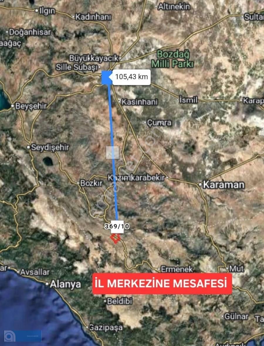 Konya Taşkent'te Köy İçinde Baraj Manzaralı 258 M2 Bahçe - Görsel 6