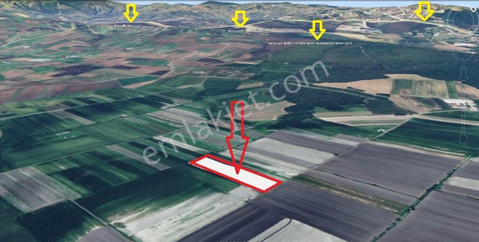 Sakarya Serdivan Yazlıkta Yükselen Bölgede 9600 M2 Arazi - Görsel 6