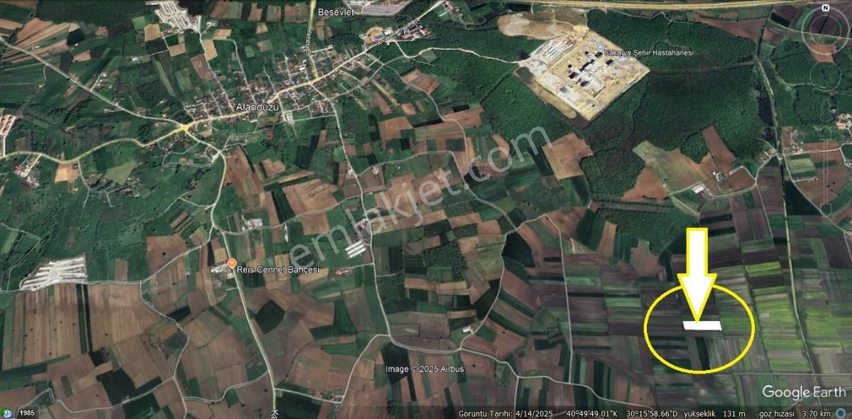 Sakarya Serdivan Yazlıkta Yükselen Bölgede 9600 M2 Arazi - Görsel 18