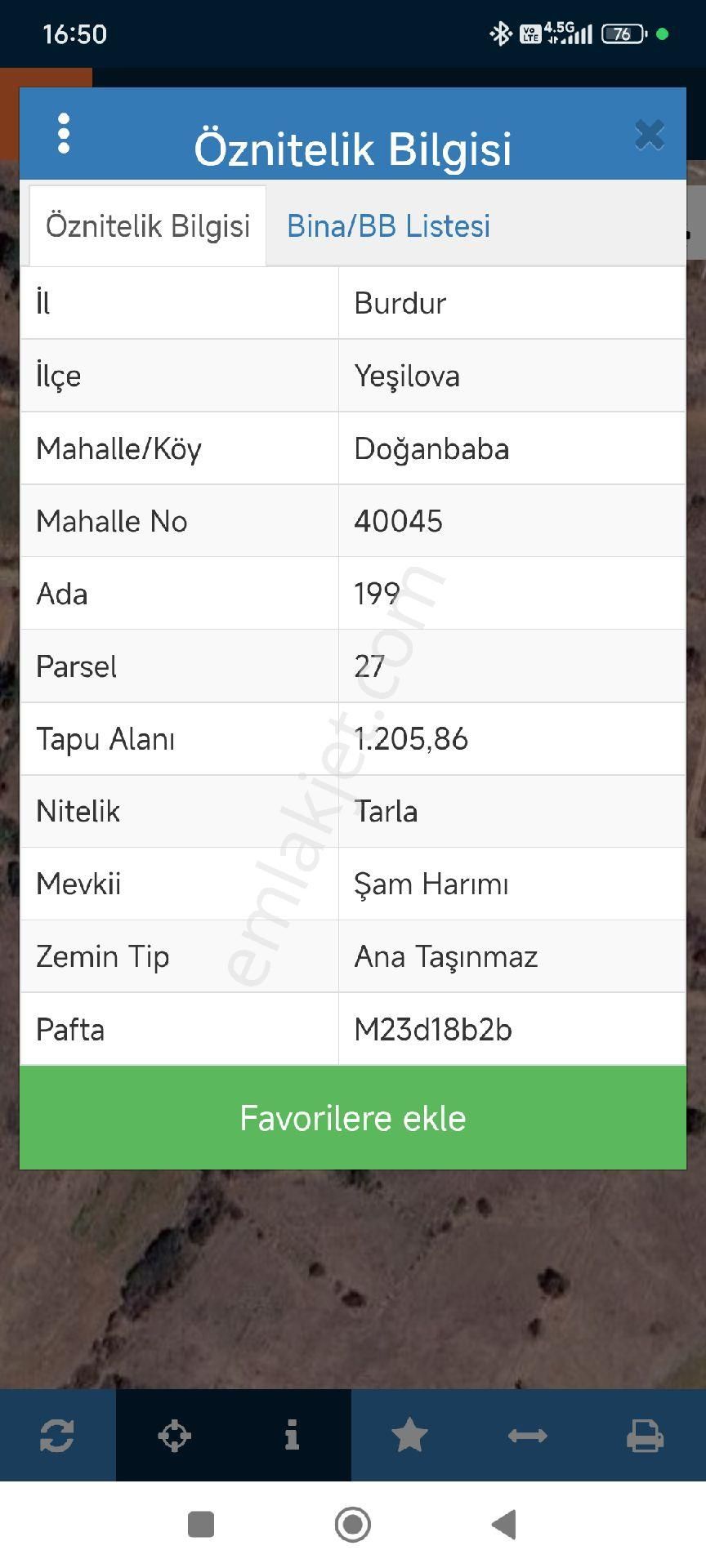 Burdur Yeşilova Doğanbaba Göl Manzaralı Satılık Arsa - Görsel 8