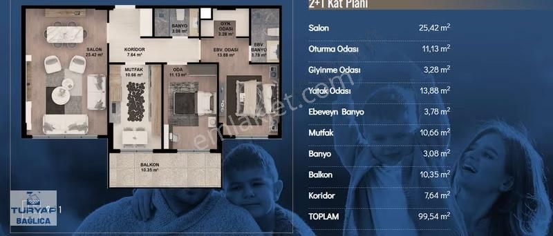 Saraycık Asm Öniz 500 Evlerde 2+1 Sıfır Daire - Görsel 12