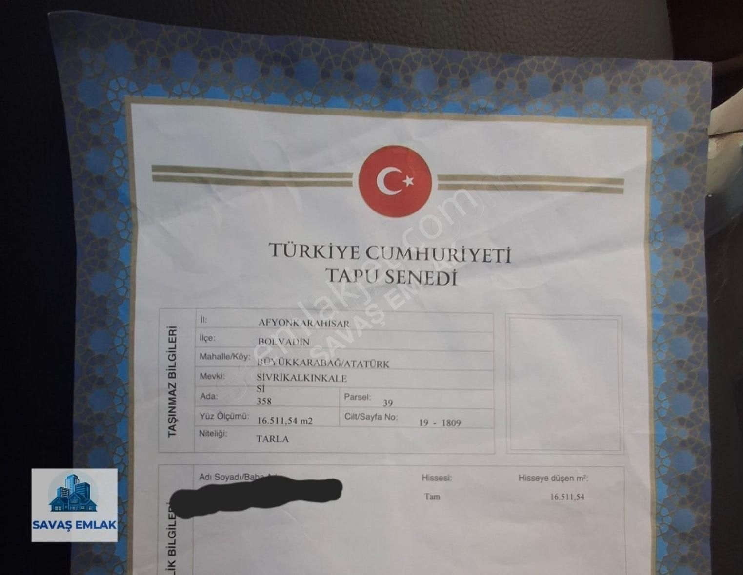 Bolvadin'de Satılık 16.500 Metrekare Satılık Tarla Müstakil Tapu - Görsel 2
